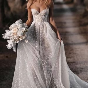 import placeholder for shiny glitter strapless wedding dresses 160220455